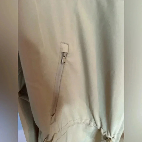 OLD NAVY Loose Stretch Tech Cinched-Waist Crop Jacket Zip-Up Mustard Size Large - Picture 9 of 10